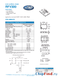 Datasheet RFV300 manufacturer Fox Electronics