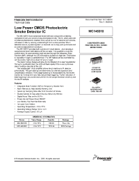 Datasheet MC146010EG manufacturer Freescale
