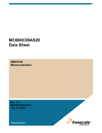 Datasheet MC68HC08AS20 manufacturer Freescale