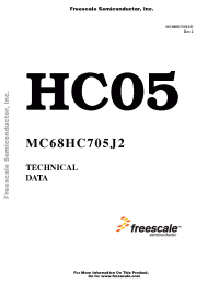 Datasheet MC68HC705J2 manufacturer Freescale