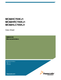 Datasheet MC68HC705KJ1C manufacturer Freescale