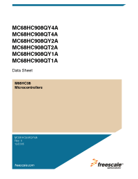 Datasheet MC68HC908QT1A manufacturer Freescale