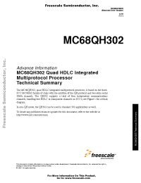 Datasheet MC68QH302PV16 manufacturer Freescale