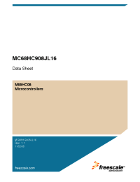 Datasheet MC908JL16CFAE manufacturer Freescale