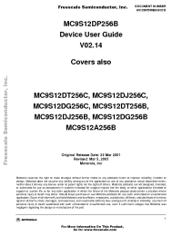 Datasheet MC9S12DP256CMPV manufacturer Freescale