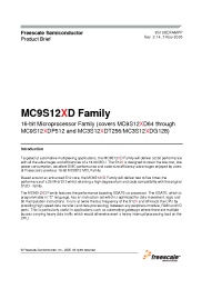 Datasheet MC9S12XD128 manufacturer Freescale