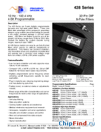 Datasheet 428L4D10 manufacturer Frequency Devices
