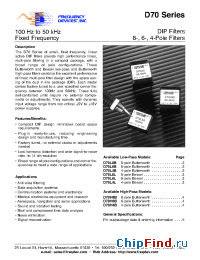 Datasheet D70 manufacturer Frequency Devices