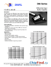 Datasheet D86 manufacturer Frequency Devices