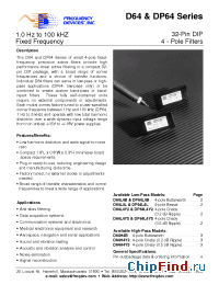 Datasheet DP64H4B-849HZ manufacturer Frequency Devices