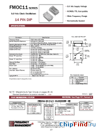 Datasheet FMOC1120D/S manufacturer Frequency Management