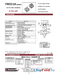 Datasheet FMOC1825A/S manufacturer Frequency Management