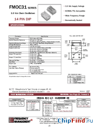 Datasheet FMOC3100A/T manufacturer Frequency Management