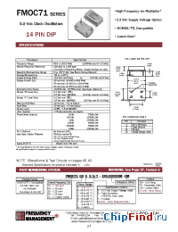 Datasheet FMOC7120C/S manufacturer Frequency Management