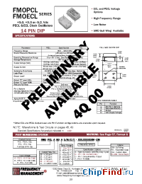 Datasheet FMOECL00F/C manufacturer Frequency Management