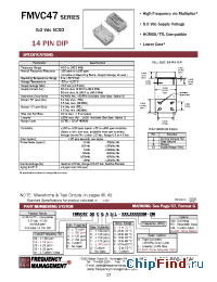 Datasheet FMVC4700DED manufacturer Frequency Management