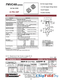 Datasheet FMVC4820BFE manufacturer Frequency Management