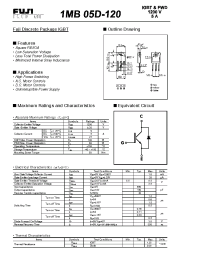 Datasheet 1MB05D-120 manufacturer Fuji