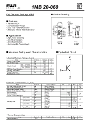 Datasheet 1MB20-060 manufacturer Fuji