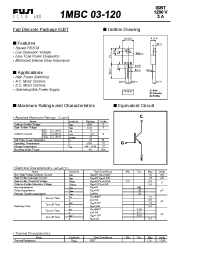 Datasheet 1MBC03-120 manufacturer Fuji