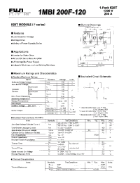 Datasheet 1MBI200F-120 manufacturer Fuji