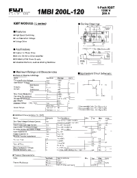 Datasheet 1MBI200L-120 manufacturer Fuji