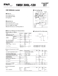 Datasheet 1MBI300L-120 manufacturer Fuji