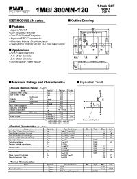 Datasheet 1MBI300NN-120 manufacturer Fuji