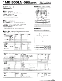 Datasheet 1MBI600LN-060 manufacturer Fuji
