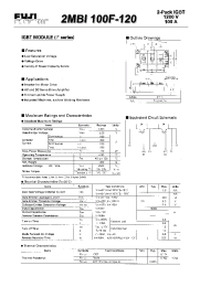 Datasheet 2MBI100F-120 manufacturer Fuji