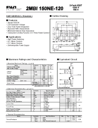 Datasheet 2MBI150NE-120 manufacturer Fuji