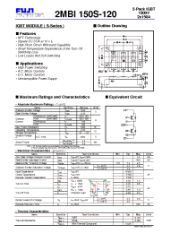 Datasheet 2MBI150S-120 manufacturer Fuji