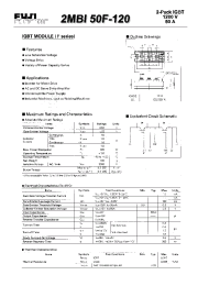 Datasheet 2MBI50F-120 manufacturer Fuji
