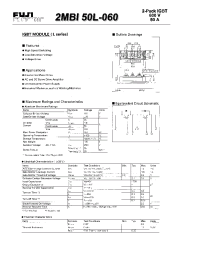 Datasheet 2MBI50L-060 manufacturer Fuji
