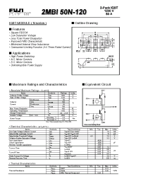 Datasheet 2MBI50N-120 manufacturer Fuji
