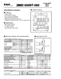 Datasheet 2MBI600NT-060 manufacturer Fuji