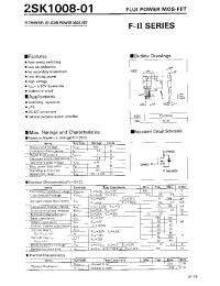 Datasheet 2SK1008-01 manufacturer Fuji