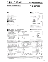 Datasheet 2SK1023-01 manufacturer Fuji