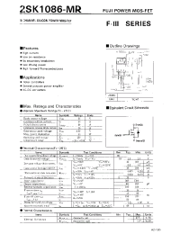 Datasheet 2SK1086 manufacturer Fuji