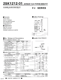 Datasheet 2SK1212-01 manufacturer Fuji