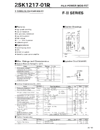 Datasheet 2SK1217-01R manufacturer Fuji