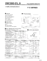Datasheet 2SK1552-01L manufacturer Fuji