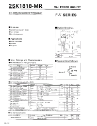 Datasheet 2SK1818 manufacturer Fuji