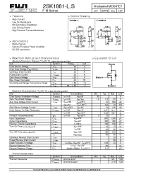 Datasheet 2SK1881-L manufacturer Fuji