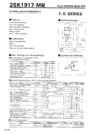 Datasheet 2SK1917-MR manufacturer Fuji