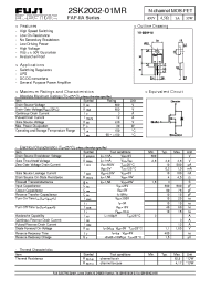 Datasheet 2SK2002-01MR manufacturer Fuji