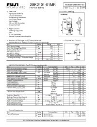 Datasheet 2SK2101-01MR manufacturer Fuji