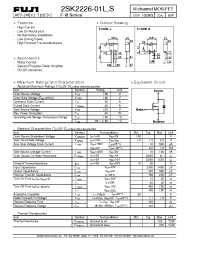 Datasheet 2SK2226-01S manufacturer Fuji