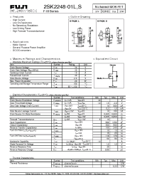Datasheet 2SK2248-01L manufacturer Fuji