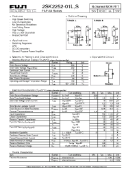 Datasheet 2SK2252-01S manufacturer Fuji